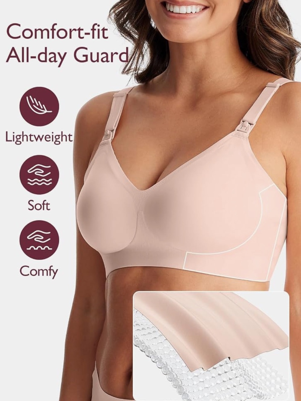 Like new! Momcozy Seamless Nursing Bra in Black